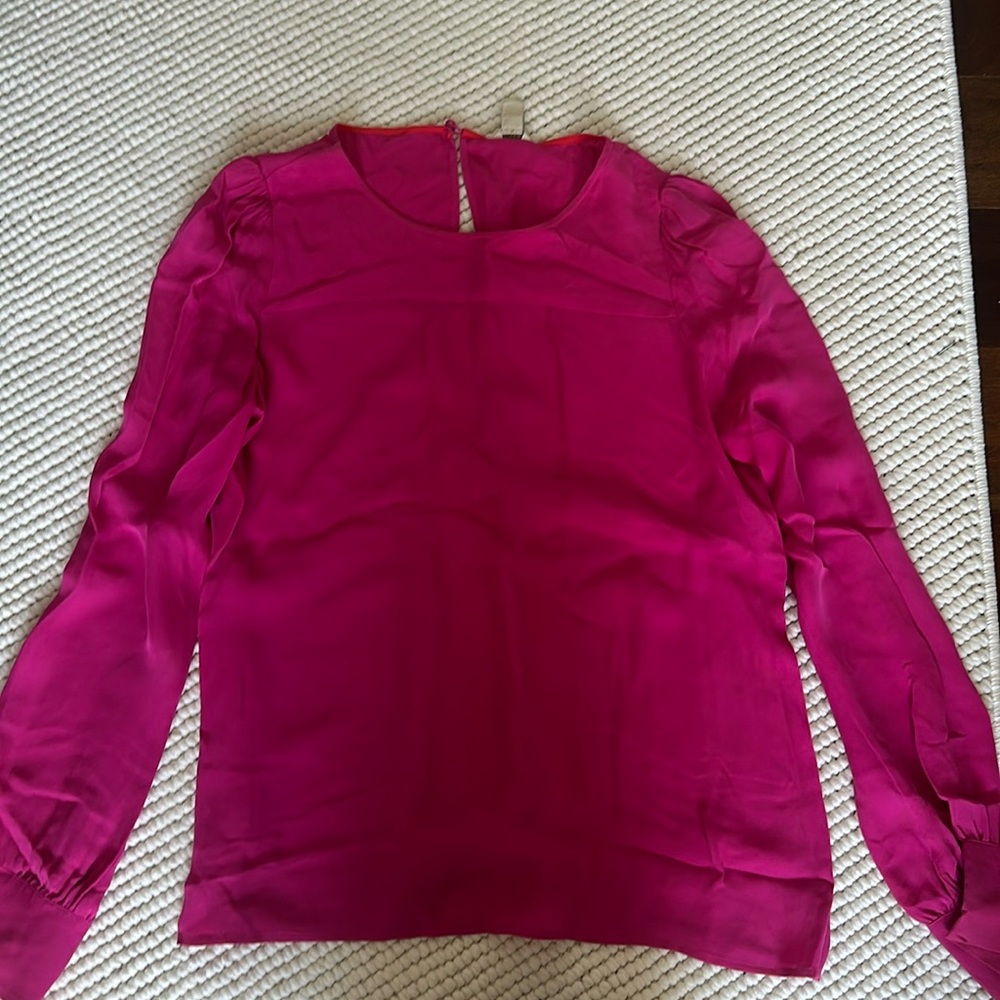 JCrew Pink Long Sleeve Top